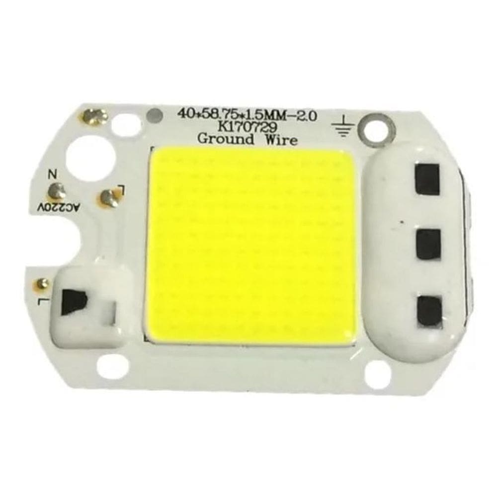 Kit 20 Chip Led 50W 6000K Inteligente Funciona Sem Reator 220V