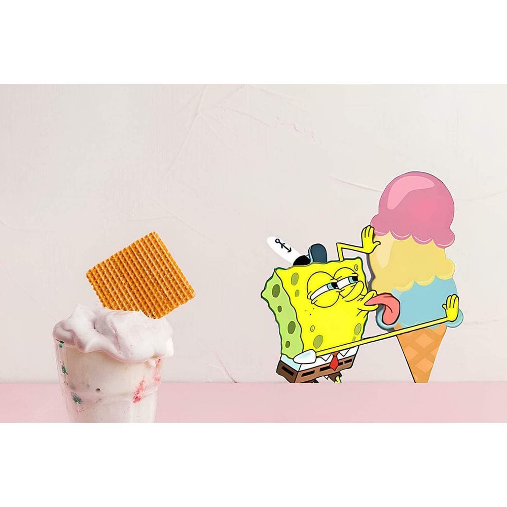 Adesivo De Parede Bob Tomando Sorvete
