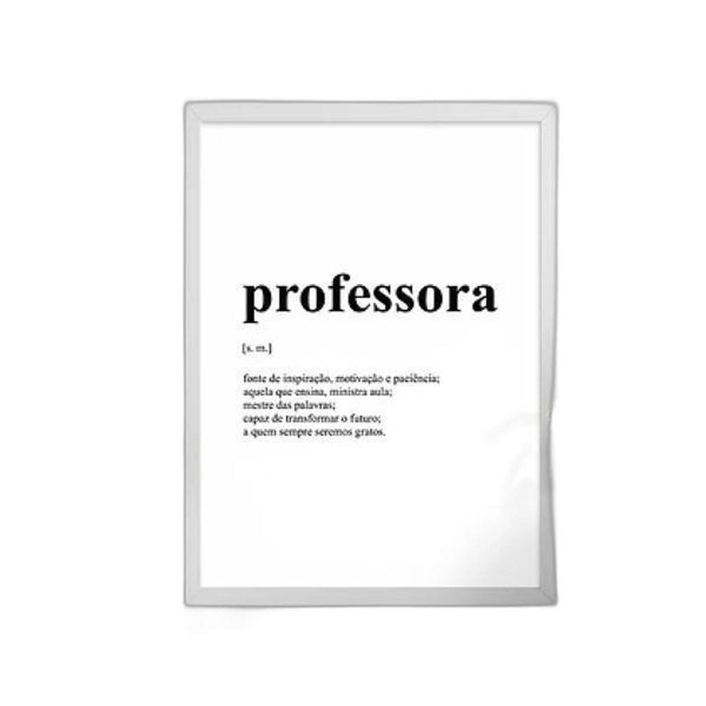 Quadro Definição Professora 45X34Cm