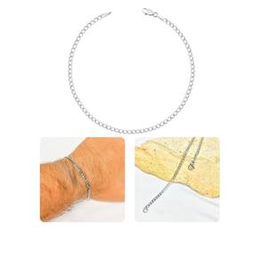 Pulseira Masculina Fita Grumet Fininha 2Mm Cubana 1X1 Estilo