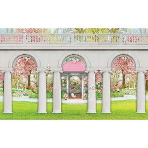 Painel Retangular 3D Sublimado Jardim 2,0X1,5 Frt-2306