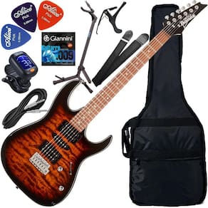 Kit Guitarra Ibanez Gio Grx-70 Qa Hsh Sunburst Gx02