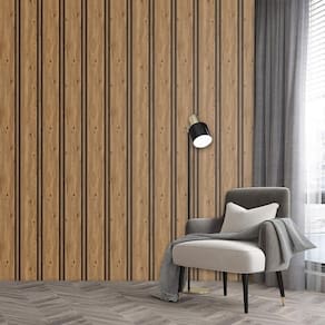 Papel De Parede Ripa Efeito Bocote Escuro Lavavel Adesivo