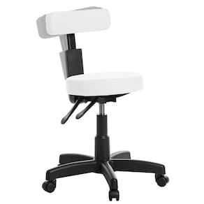 Cadeira Mocho Ergonômica Estética Clinica Rce Cor Branco