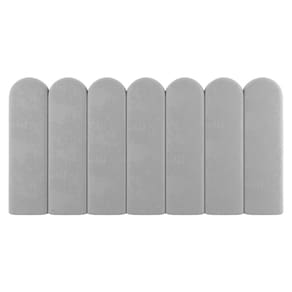 Painel Cabeceira Cama Box Solteiro Lana 100cm Suede Cinza Claro- Abmaza