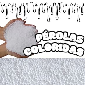 Pérolas De Eps Bolinhas De Isopor Coloridas 1 Litro Branca