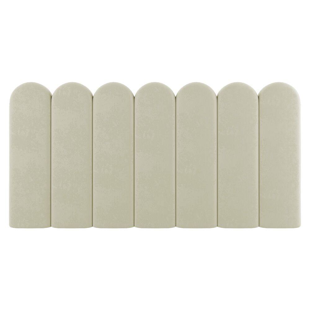 Painel Cabeceira Cama Box Solteiro Lana 100cm Sintético Bege - Abmaza