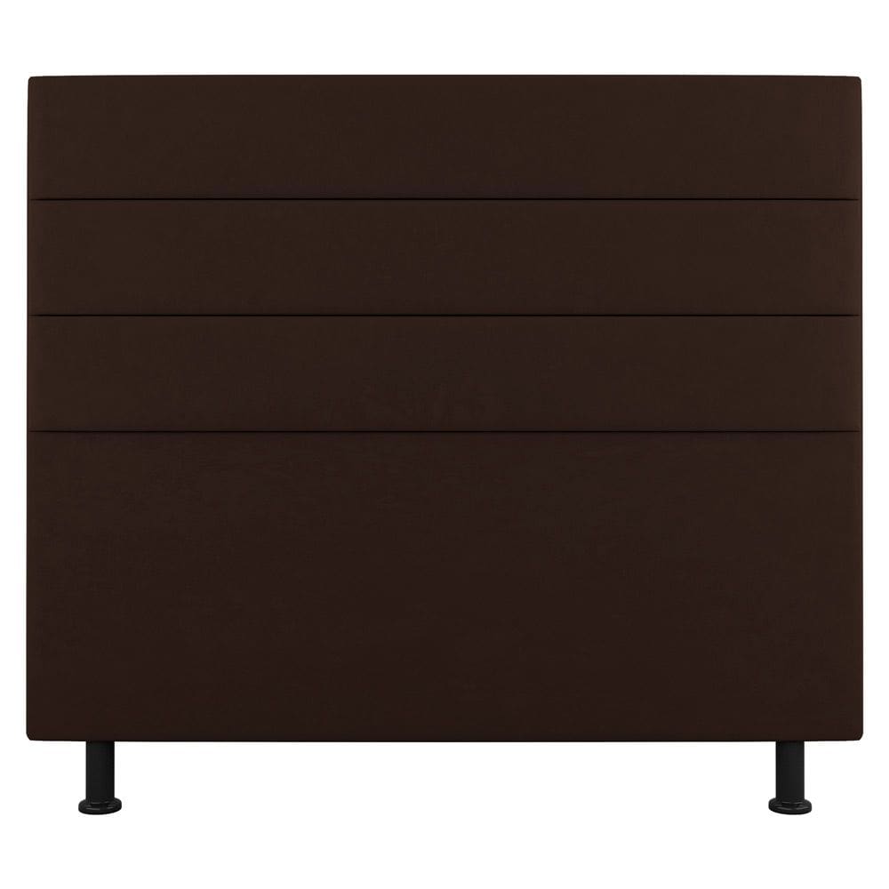 Cabeceira Cama Box Casal Malik 140cm Suede Marrom - Abmaza