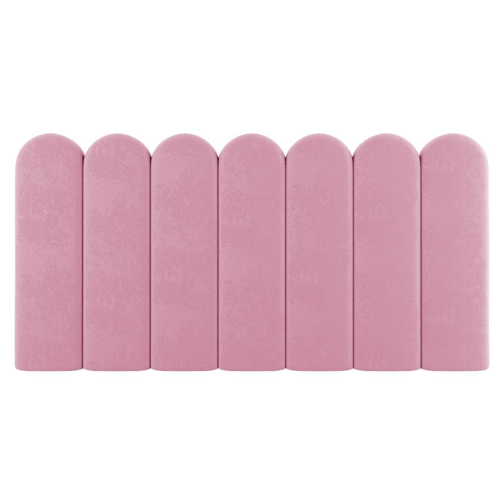 Painel Cabeceira Cama Box Solteiro Lana 100cm Suede Rosa - Abmaza