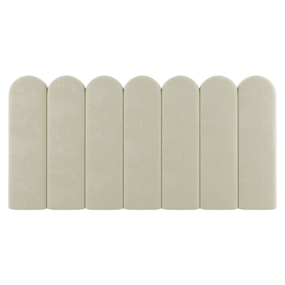 Painel Cabeceira Cama Box Solteiro Lana 90cm Sintético Bege - Abmaza