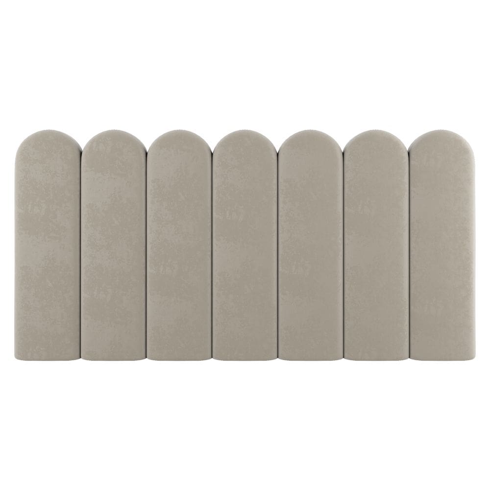 Painel Cabeceira Cama Box Casal Lana 140cm Suede Bege - Abmaza