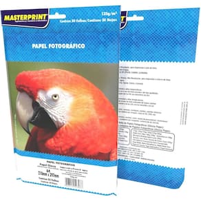 Papel Fotográfico Inkjet A4 Glossy 135g 50fls - Masterprint