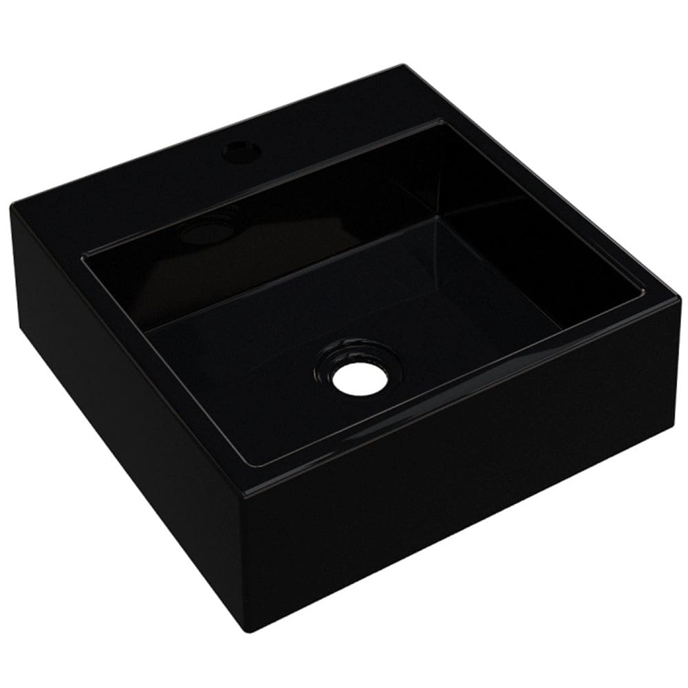 Cuba De Apoio Para Banheiro Quadrada Q355 35x35cm C01 Preto - Lyam Decor