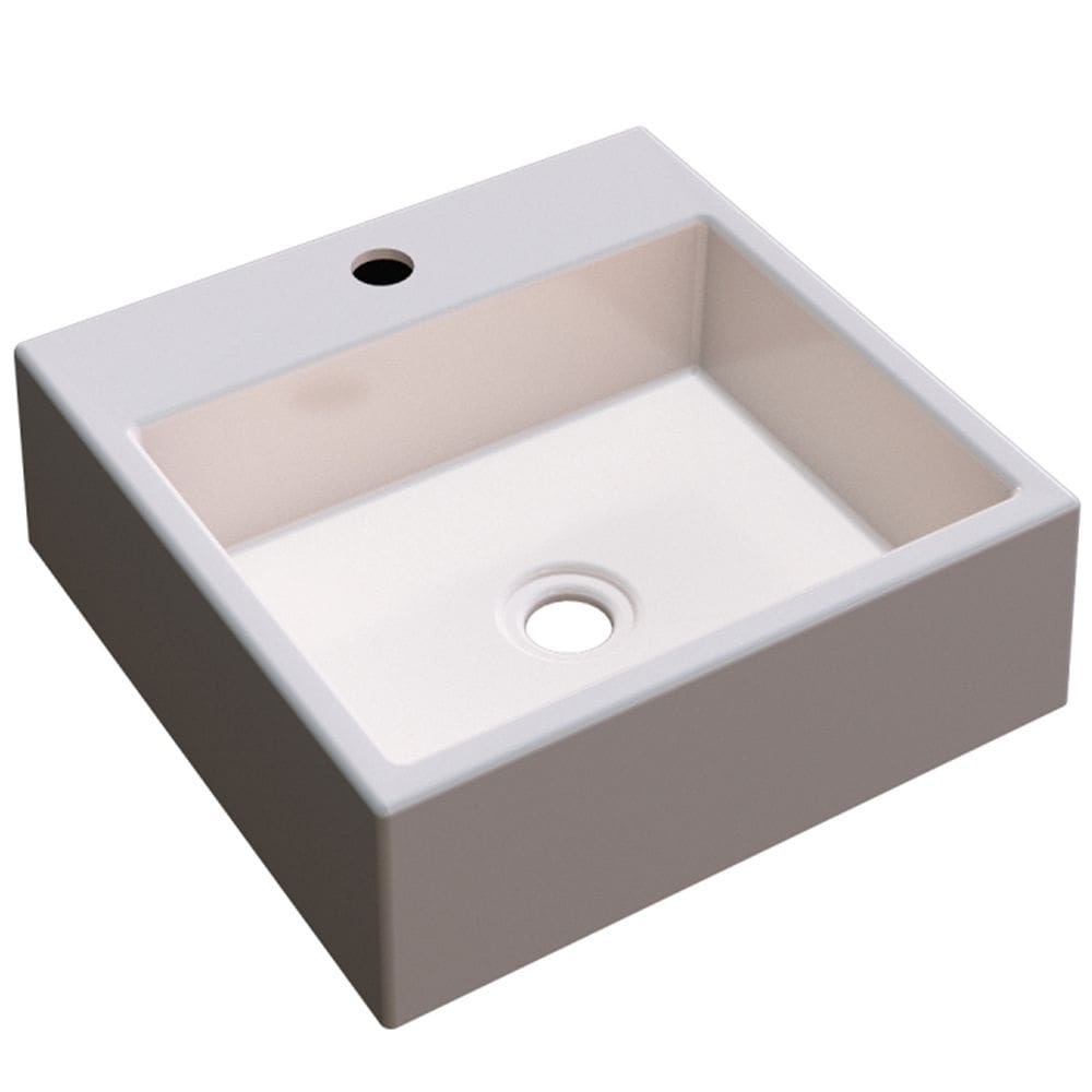 Cuba De Apoio Para Banheiro Quadrada Q355 35x35cm C01 Bege - Lyam Decor