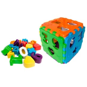 Brinquedo Educativo Cubo Educa Mais C/blocos
