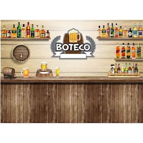 Painel Retangular 3D Sublimado Boteco 2,0X1,5 Frt-383
