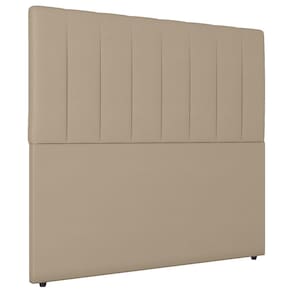Cabeceira Cama Box Solteiro Ivana 90cm Sintético Bege - Abmaza
