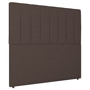 Cabeceira Cama Box Solteiro Ivana 90cm Linho Marrom - Abmaza