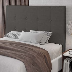 Cabeceira Cama Box Casal King Size Luana 193cm Linho Cinza - Abmaza