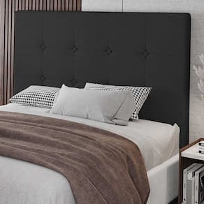 Cabeceira Cama Box Casal Queen Size Luana 160cm Sintético Preto - Abmaza