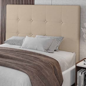 Cabeceira Cama Box Casal King Size Luana 193cm Sintético Bege - Abmaza