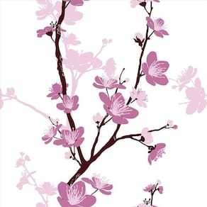 Papel De Parede Adesivo Floral Flor Rosa 112