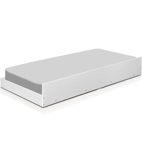 Cama Auxiliar Solteiro Barcelona Branco Tebar