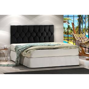 Cabeceira Cama Casal Paolla 1,40m Preto
