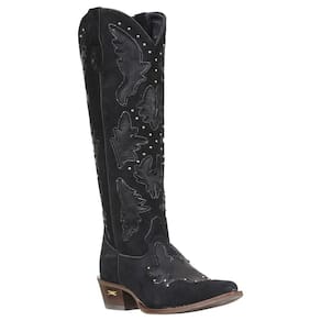 Bota Texana Feminina Preta com Detalhes Jácomo 38114