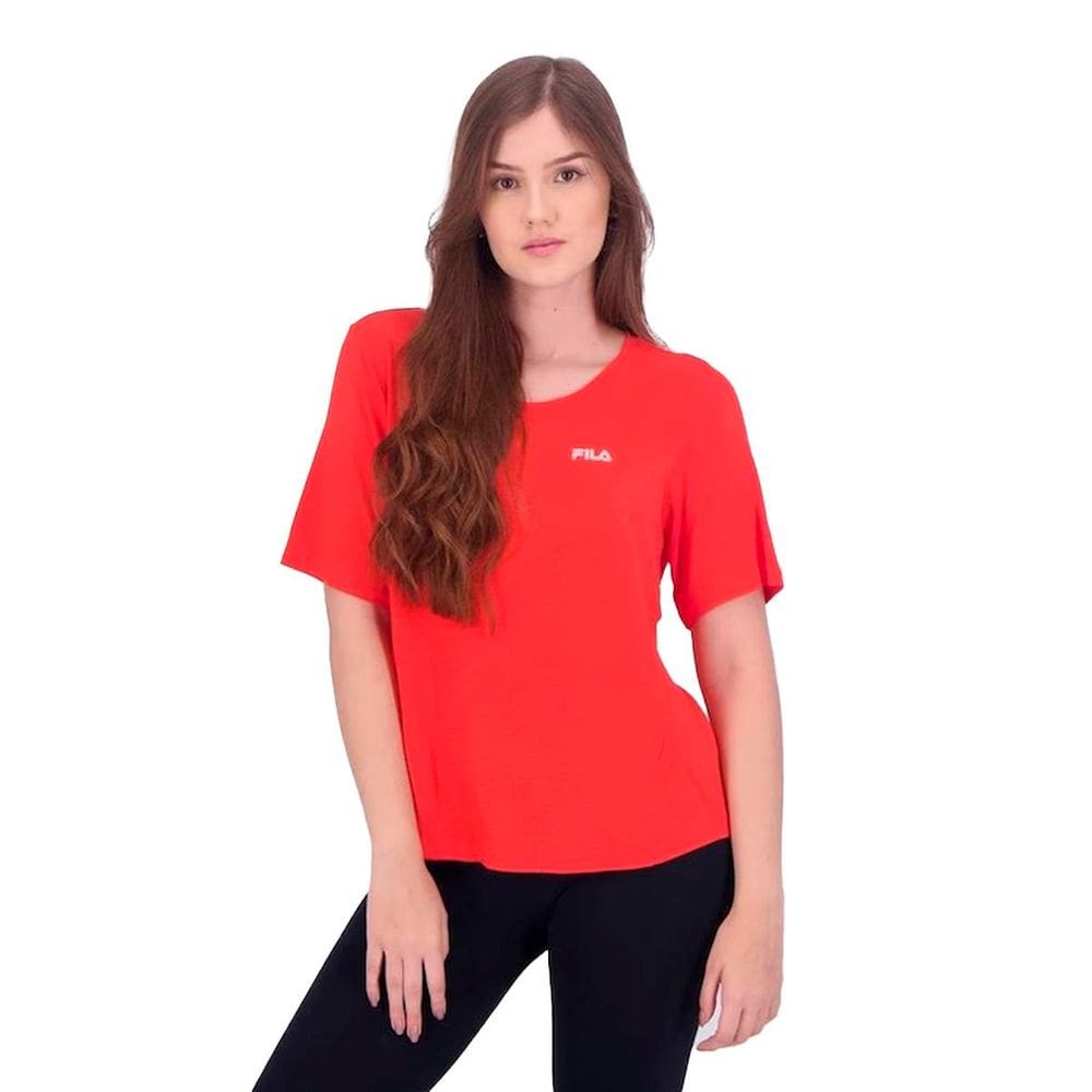 Camiseta Fila Future Sports Flow Vermelha Chilli