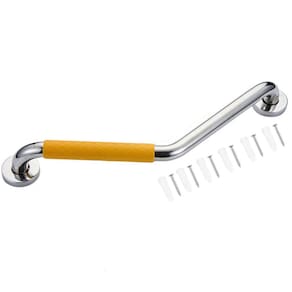 Barra Alça Apoio Angular 25x25cm Antiderrapante Criança Idoso PCD Gestante