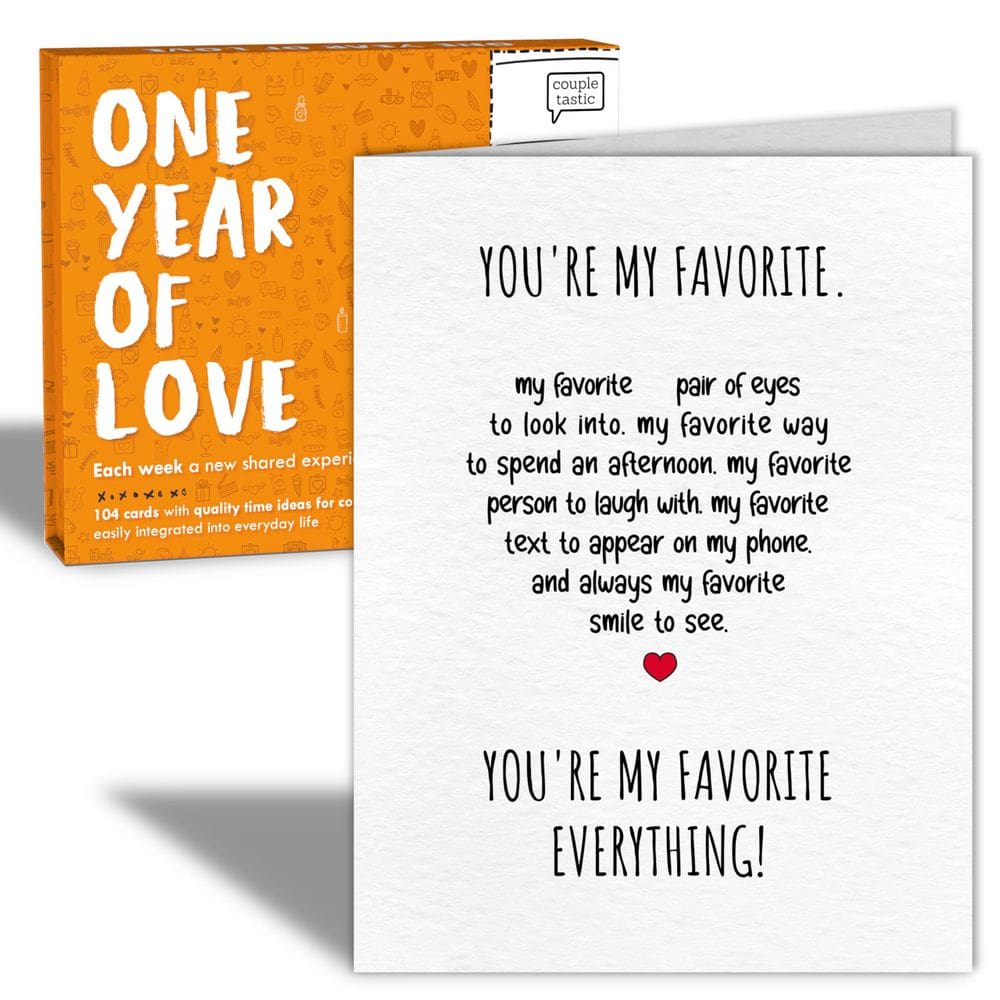 Presente C + C FÜR PAARE Um ano de amor para aniversário de casamento