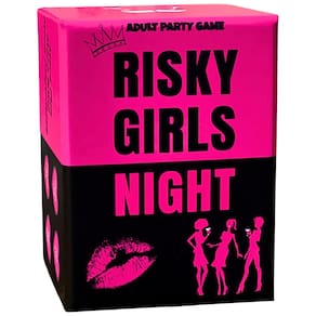 Jogo de festa Risky Girls Night com 150 perguntas e desafios picantes