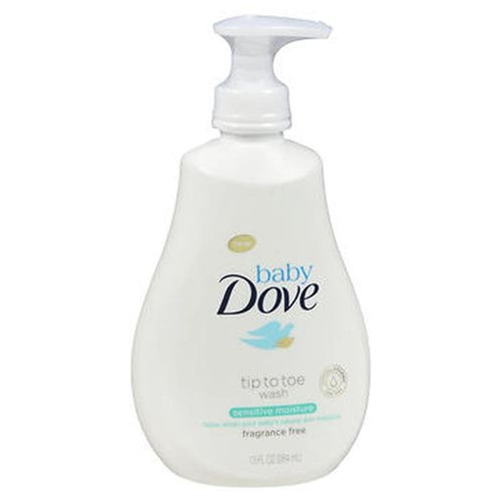 Baby Dove, ponta aos pés, lavagem sensível à umidade, sem fragrância, 13 onças da Axe (pacote com 6)
