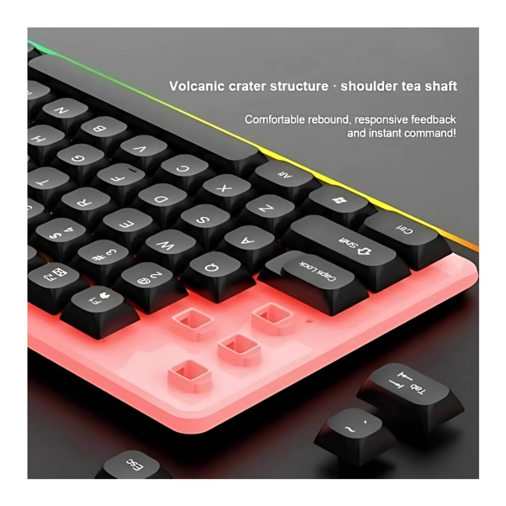Teclado Membrana Gamer Lehmox LEY-2088 RGB | Casas Bahia