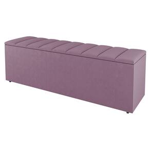 Calçadeira Baú Queen Size Cora 160cm Suede Rosé - Abmaza