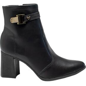 Bota Feminina Casual Dia a Dia Passeio Trabalho Salto Médio Cano Baixo Bico Fino Mississipi Me221