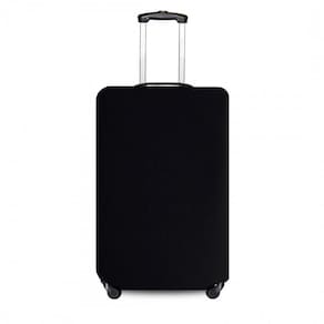 Capa Mala Bagagem Viagem Ziper Preta Grande 32Kg Elastano