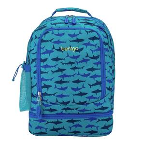 Mochila e lancheira isolada Bentgo Kids 2 em 1 Shark
