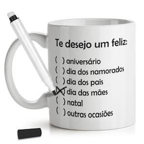 Caneca Curinga Para Todas As Ocasiões - Caneta Preta
