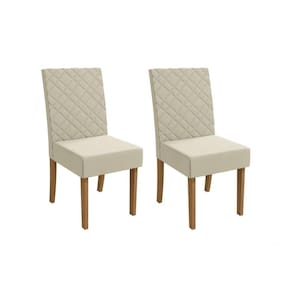 Kit 2 Cadeiras Sala Jantar 2CAD133 2 Un Canela/Linho Bege - Kappesberg