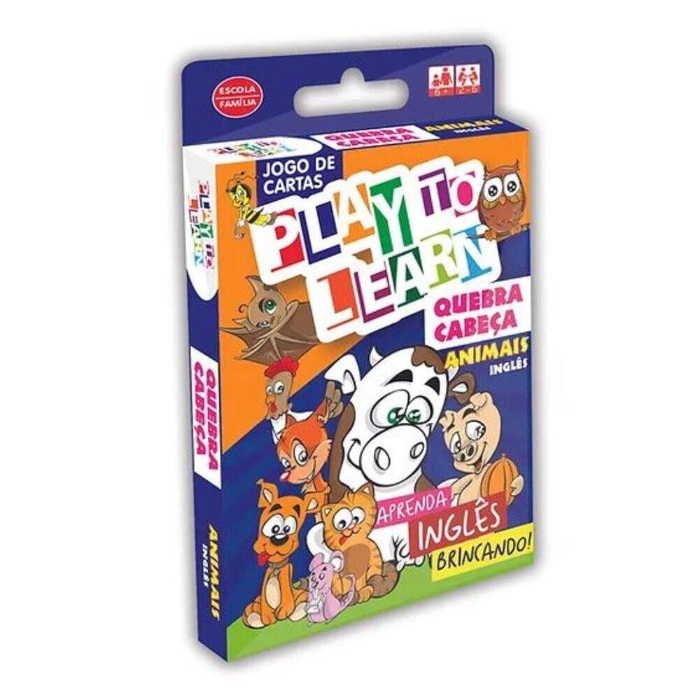 Play To Learn - Animals - Jogo De Cartas