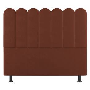 Cabeceira Cama Box Solteiro Lana 90cm Suede Terracota - Abmaza