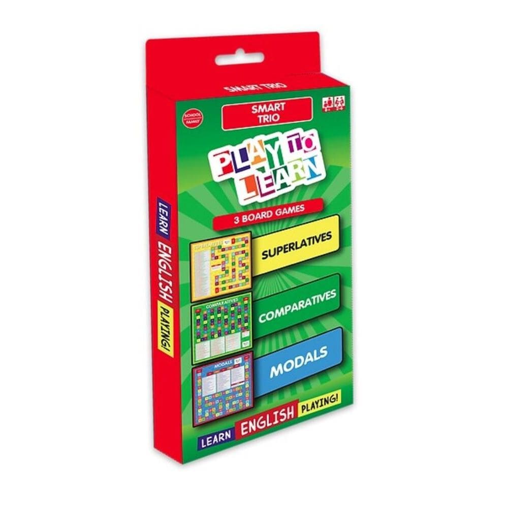 Play To Learn - Smart Trio - 3 Board Games