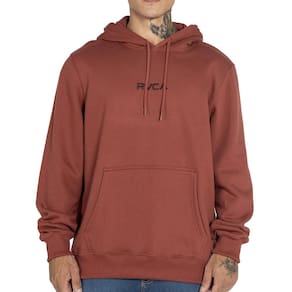 Moletom RVCA Canguru Tonally 270G WT25 Masculino Vinho