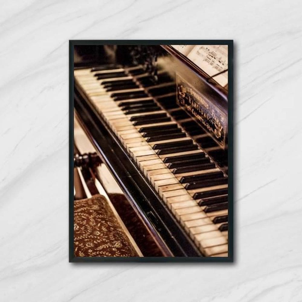 Quadro Fotografia Piano 24X18Cm