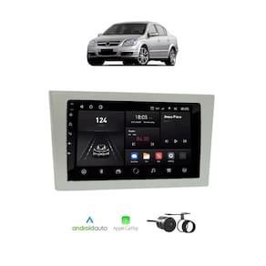 Kit Multimídia Vectra 2005 / 2011 Mold Prata 7 Pol Carplay AndroidAuto USB FM BT - 708BR Roadstar