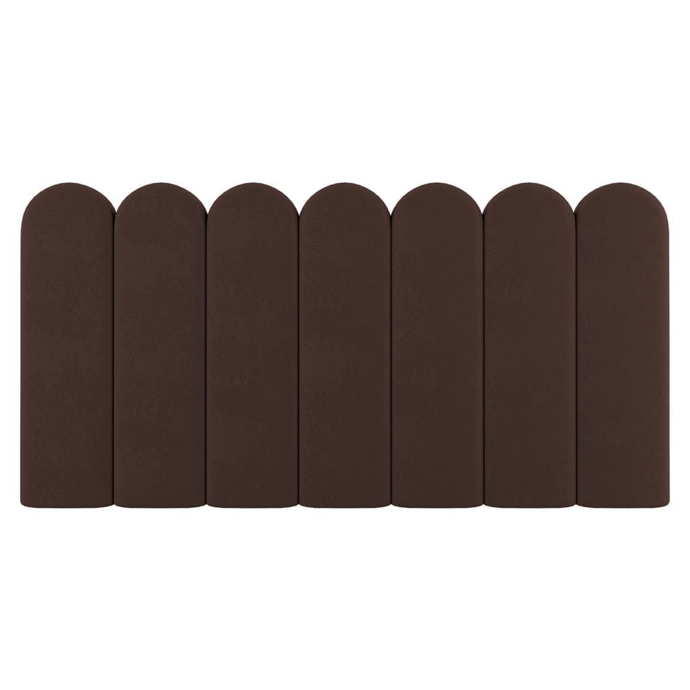Painel Cabeceira Cama Box Casal King Size Lana 195cm Sintético Marrom - Abmaza