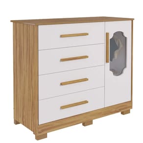 Cômoda Bebe Moveis Peroba Charlo Dorabelly 04 gav Noah MDF