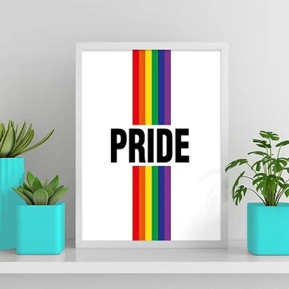Quadro Decorativo Lgbt Pride 24X18Cm